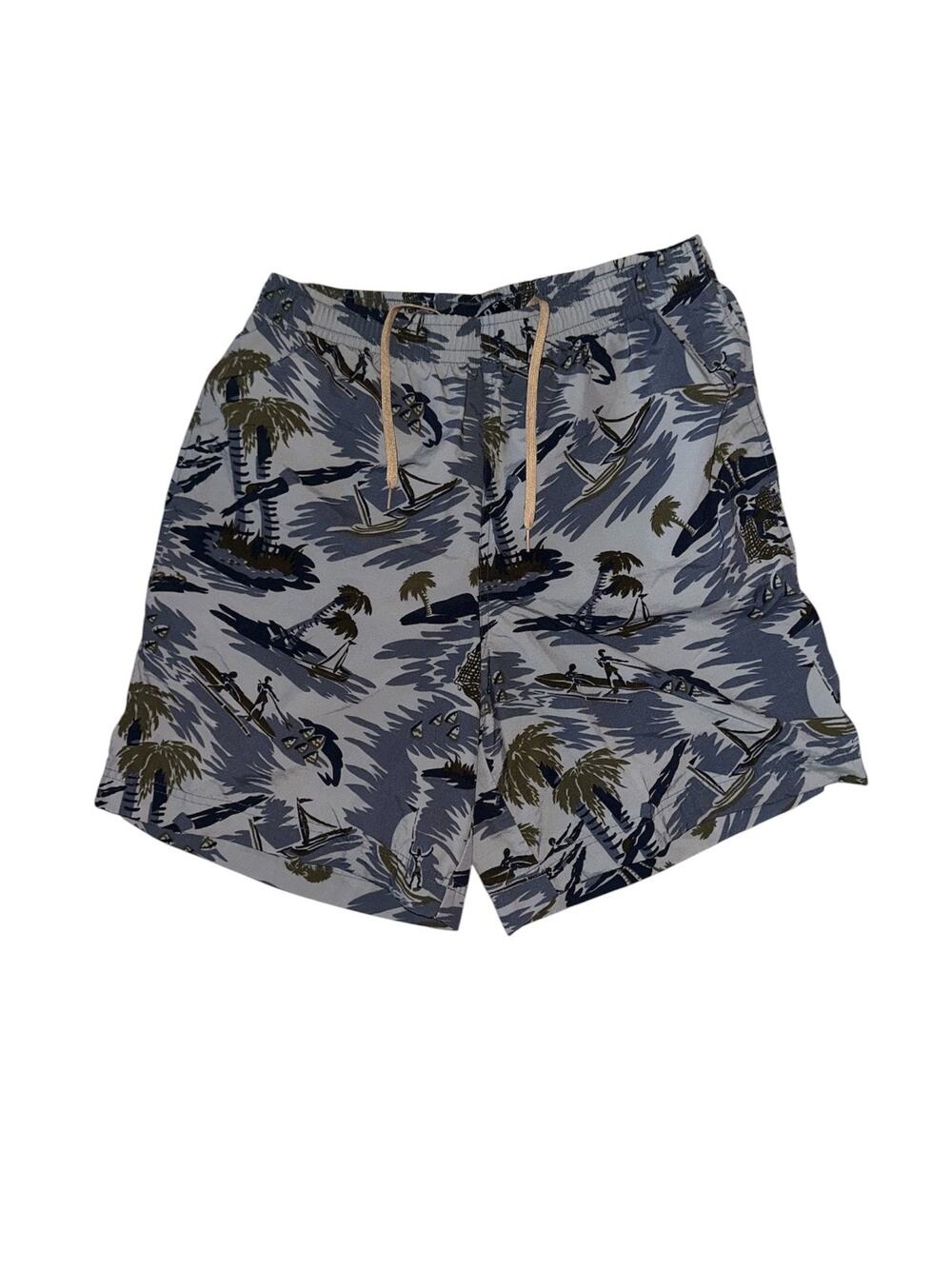 Vtg Polo Sport Men's Swim Shorts Medium Blue